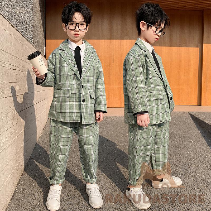 サイズ 120/130/140/150/160/170#タイプ ジャケット＋パンツ 2点セット 子供服 入学式 セットアップ 男の子 フォーマルゆったりなデザインで更に格好良くてお洒落です。定番なチェ