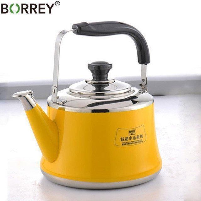 製品情報* 容量: 2L。 を4スタイルの色から選択する* 素材: 食品グレード304ステンレス鋼、無錆、無フェージング、耐久性。を * 蓋が装備され自動サウンドデバイス、水がドライ燃焼防止するために