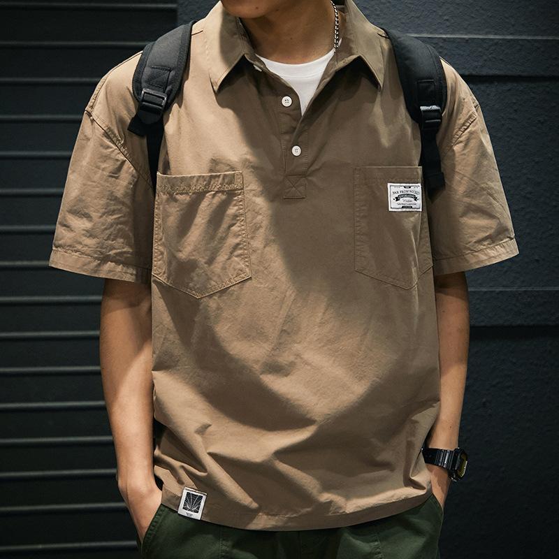 ワークシャツ メンズ ゆったり オーバーシャツ シャツ 半袖 アメカジ ポケット シンプル ベーシック シャツジャケット 夏【商品詳細】100%コットン生地を使用し、ゆったりサイズのワークシャツに仕上