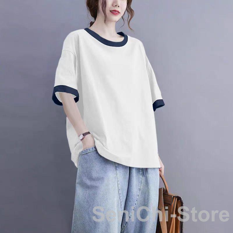 キーワード：シャツ ブラウス Tシャツ プルオーバー トップス シャツブラウス レディース Uネック ラウンドネック 7分袖 おしゃれ きれいめ カジュアル コーデ デザイン 体型カバー ゆったり 柔