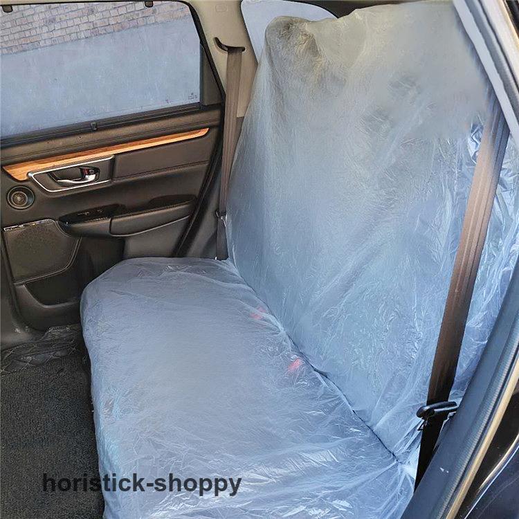 【品名】：車用シートカバー（使い捨て型）【素材】: 樹脂【カラー】：全1色【サイズ】:自動車汎用検索ワード：ビニールカバー シート 車用 使い捨て 簡易 整備作業 汚れ防止 シートカバー ビニールシー